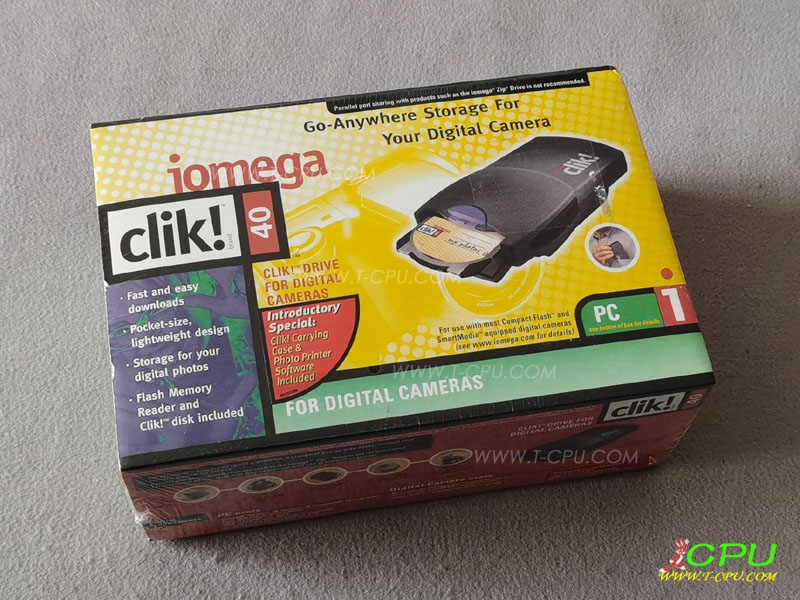 IOMEGA CLIK! 40 FOR DIGITAL STORAGE FOR CAMERAS NIB