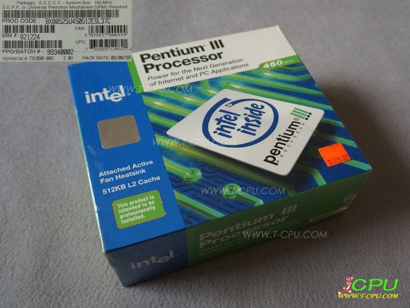 Intel BX80525U450512E SL37C NIB