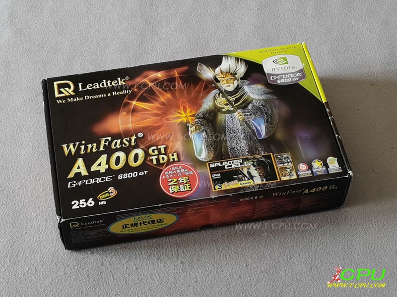 Leadtek丽台 WinFast A400 GT TDH Geforce 6800GT BOX