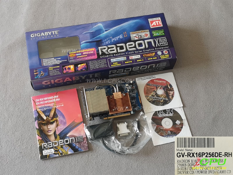 GIGABYTE 技嘉 GV-RX16P256DE-RH BOX