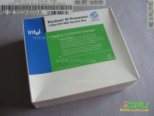 Intel BX80526H1000256 SL4KL NIB
