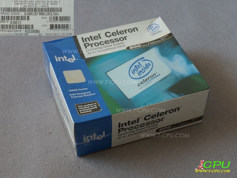 Intel BX80526F800128 SL5WW C FC-PGA NIB