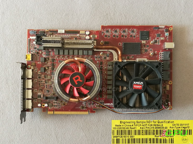 AMD vega12 工程样品显卡