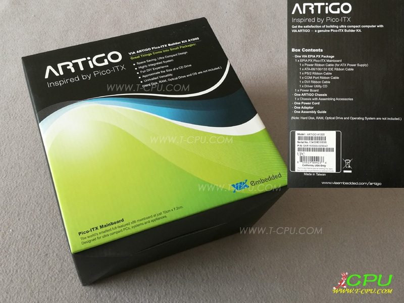VIA ARTIGO Pico-ITX Builder Kit A1000 NIB