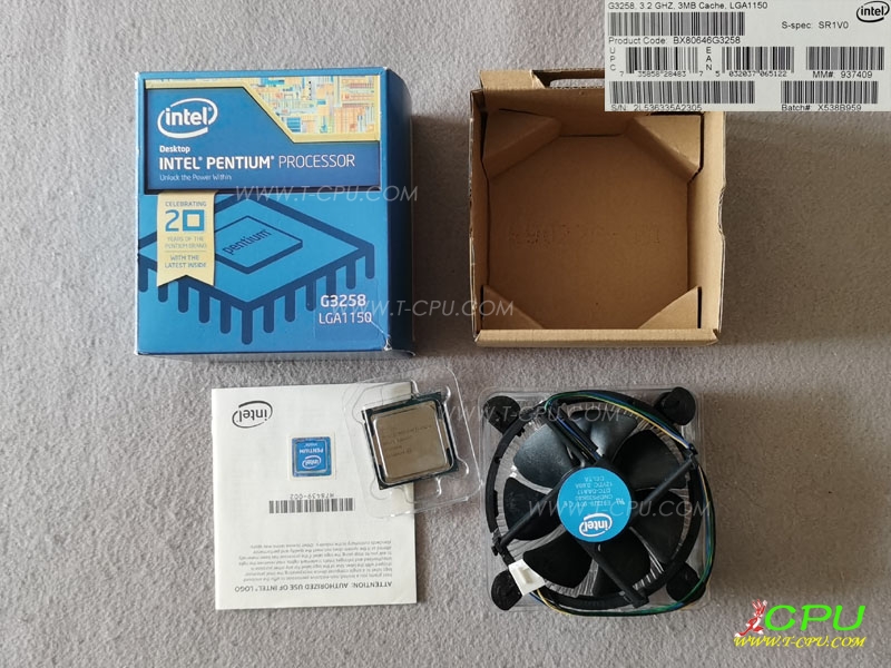 Intel BX80646G3258 SR1V0 BOX