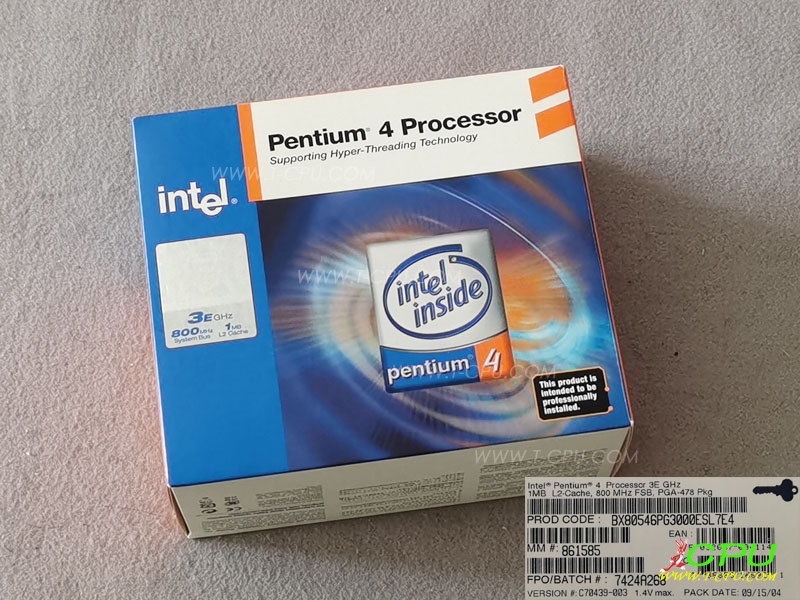 Intel BX80546PG3000E SL7E4 BOX