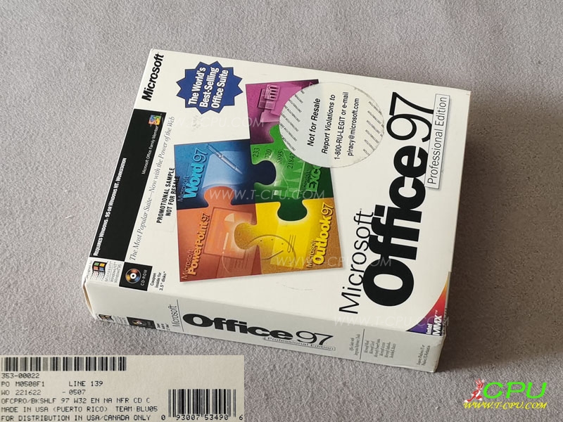 Microsoft Office 97 SAMPLE NIB