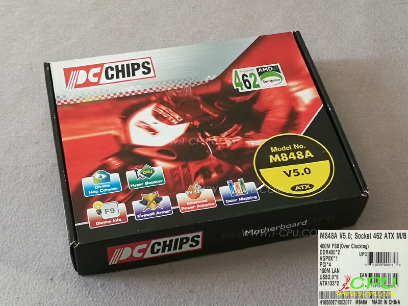 PCCHIPS M848A V5.0 462 ATX MB NIB