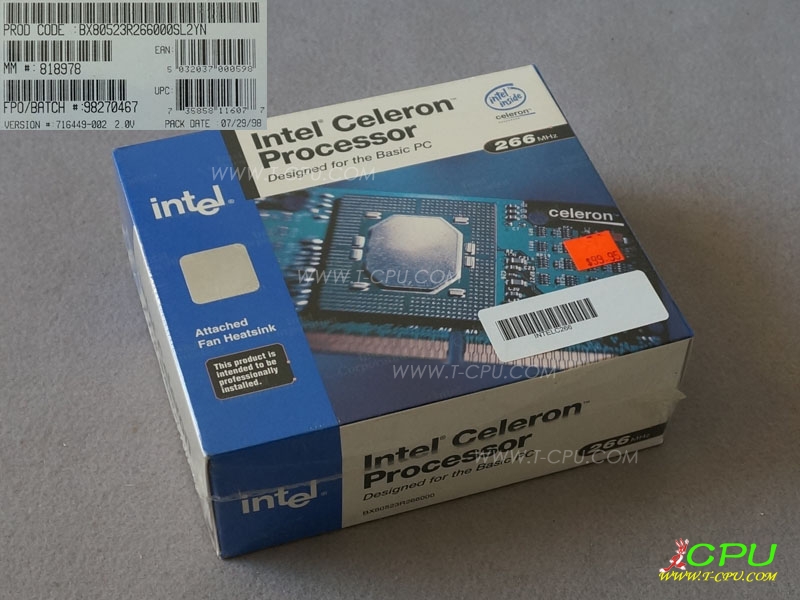 Intel BX80523R266000 SL2YN NIB