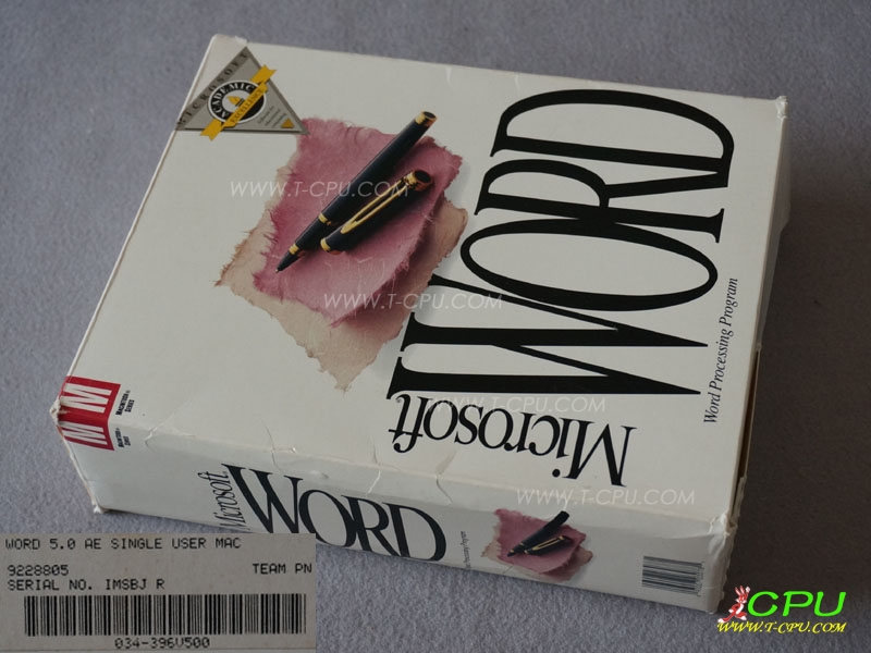 Microsoft WORD 5.0 for MAC BOX