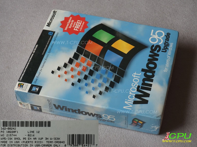 Windows 95 Upgrade 3H WIES EN NIB