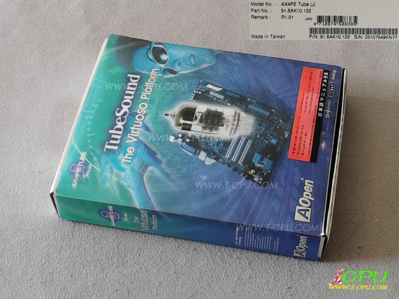 AOpen建基 AX4PE TUBE R1.01 JAPAN NIB