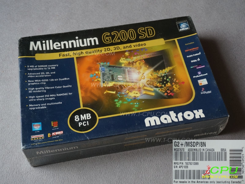Matrox Millennium G200 SD 8M PCI NIB