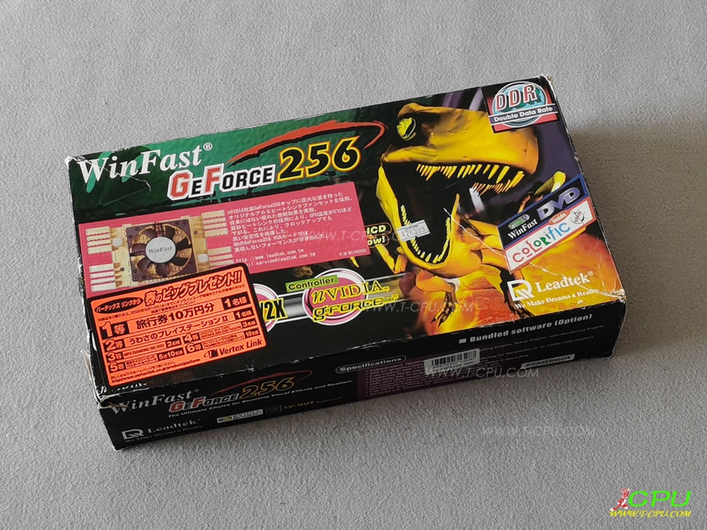 Leadtek丽台 WinFast GeForce 256 DDR 64M BOX