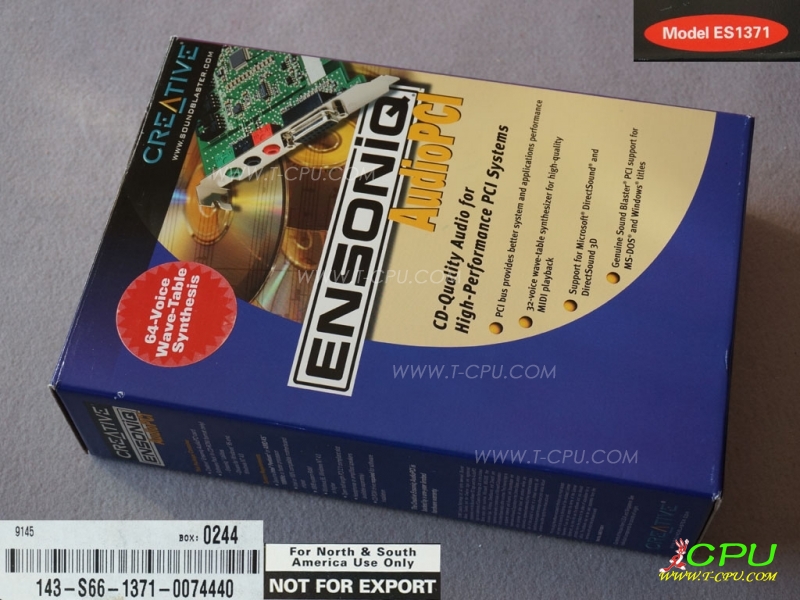 Creative Ensoniq AudioPCI ES1371 BOX