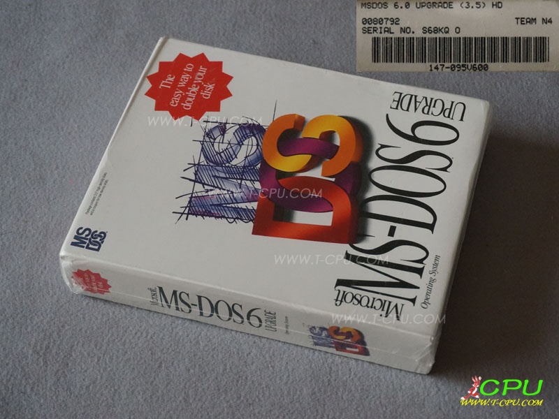 Microsoft MS-DOS 6.0 UPGRADE 3.5HD NIB