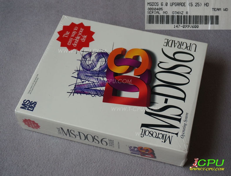 Microsoft MS-DOS 6.0 UPGRADE 5.25HD NIB