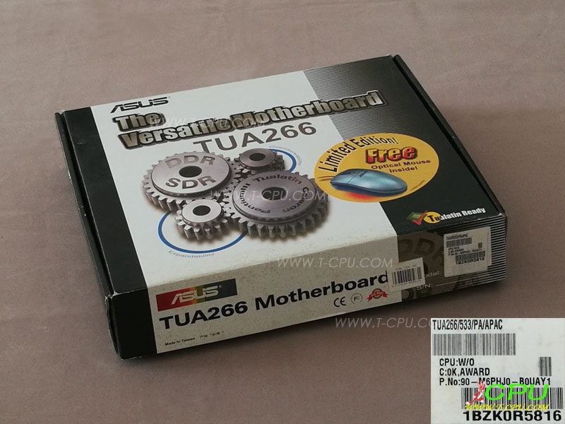 ASUS华硕 TUA266/533/PA/APAC NIB